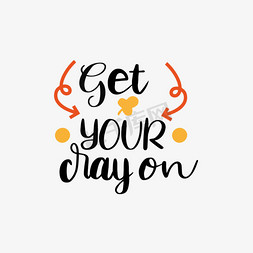 svg黑色卡通继续努力英文线描字母星星插画