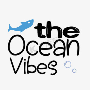 海洋插画ps艺术字体-海洋插画ps字体设计效果-千库网