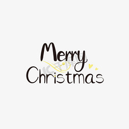 线描小碗免抠艺术字图片_svg手绘圣诞节快乐黑色英文字母线描插画