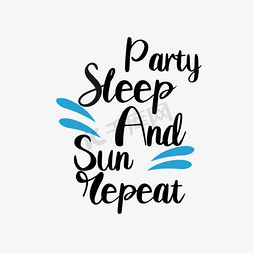 躺着睡觉的免抠艺术字图片_svg手绘黑色派对睡觉太阳重复插画英文
