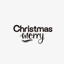 圣诞老人快乐免抠艺术字图片_svg手绘圣诞节快乐黑色英文字母