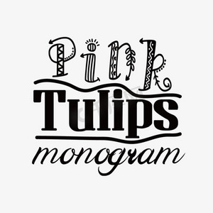 郁金香粉色ps艺术字体-郁金香粉色ps字体设计效果-千库网