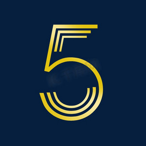 金色三角线条ps艺术字体-金色三角线条ps字体设计效果-千库网