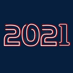 霓虹2021免抠艺术字图片_2021霓虹字体