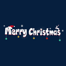 圣诞节圣诞节christmas免抠艺术字图片_Merry Christmas圣诞节卡通字
