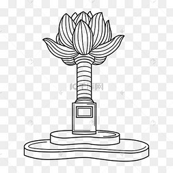 澳门建筑旅游地标景点金花广场线