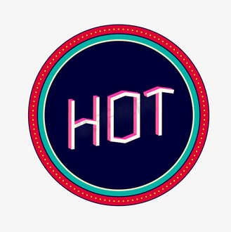 hot促销标签个人vip和企业vip免费下载免抠艺术字热卡通涂鸦字个人vip