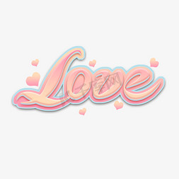 LOVE创意艺术字设计
