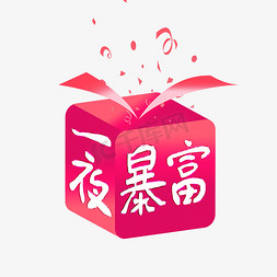 暴美暴富暴瘦免抠艺术字图片_暴富 吐槽 网络语