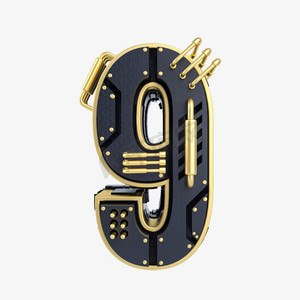 机械风倒计时周年庆数字9