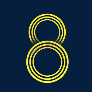 金色三角线条ps艺术字体-金色三角线条ps字体设计效果-千库网