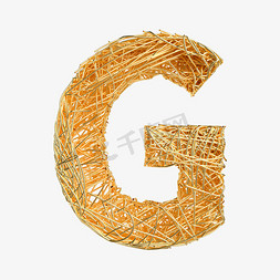 金属抽象线条字母G