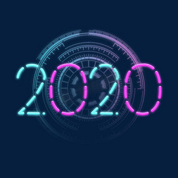 2020霓虹艺术字