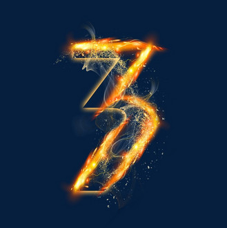 火焰光效数字3