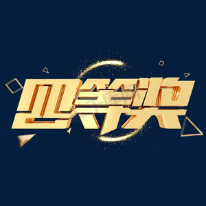 四等奖金属立体字