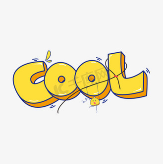 个性英文黑白图片素材_cool英文酷有个性卡通立体矢量