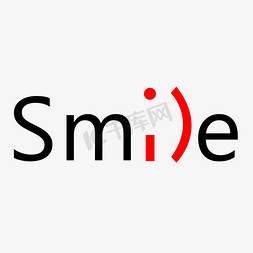 SMILE免抠艺术字图片_smile微笑创意