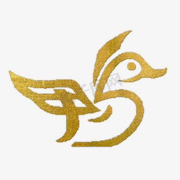 鸭金色象形字