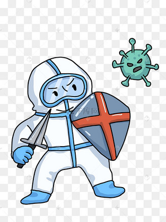 疫情抗疫医生护士打击病毒变异防护医疗