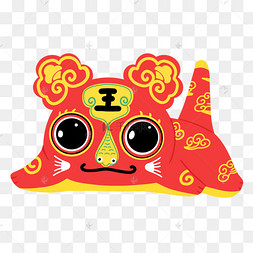 虎年红色布老虎民俗老虎春节新春