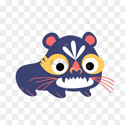 民俗艾虎布老虎虎年