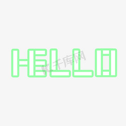 HELLO字体设计