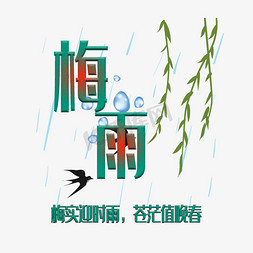 梅雨原创艺术字