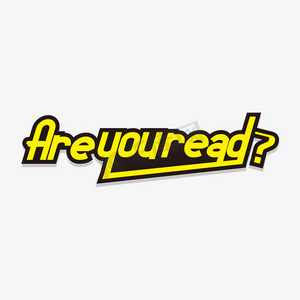 黄色创意are you ready?艺术字