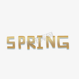 spring图案免抠艺术字图片_创意英文字体免抠图