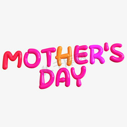 MOTHER'SDAY创意立体字