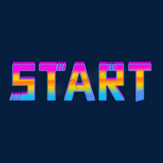 免抠艺术字start粉色灯光字个人vip和企业vip免费下载下载png下载psd