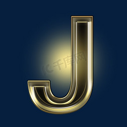 金色黑金光效psd字母j