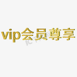 vip会员设计免抠艺术字图片_vip会员尊享字体设计