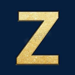 创意黑金金沙psd字母z