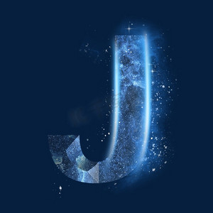星辰字母ps艺术字体-星辰字母ps字体设计效果-千库网