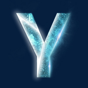 炫酷星空光效分割字母y