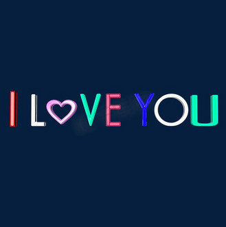 免抠艺术字我爱你母亲3d字体设计免抠艺术字c4d艺术字520我爱你免抠