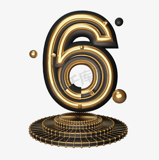 数字6立体字图片_数字6立体字素材-数字6立体字图片大全-千库网