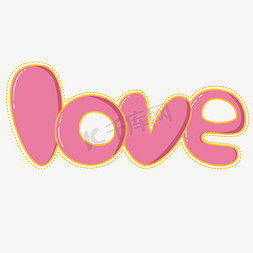 鹊桥2免抠艺术字图片_2.14情人节创意字体粉色