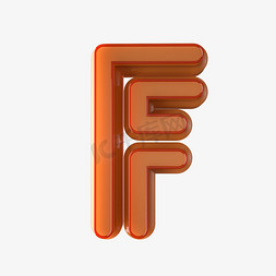 立体创意立体字母免抠艺术字图片_3D创意英文字母玉石效果F