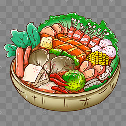 美食麻辣香锅麻辣蔬菜国潮