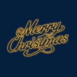 圣诞文字设计免抠艺术字图片_MerryChristmas变形字