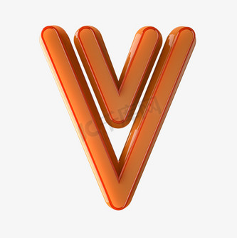 3d创意英文字母玉石效果v