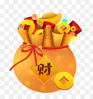 微立体中国风古风福袋钱袋元宝铜钱红包