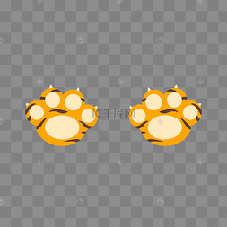 虎年动物老虎爪子