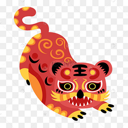 虎年春节布老虎艾虎民俗玩偶春节下载 png下载ai猫咪玩偶卡通素材下载
