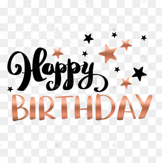 happybirthday生日快乐手写英文可爱卡通字体