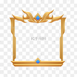 游戏金属边框文本框头像框