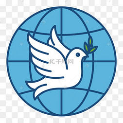 联合国和平鸽标志图片