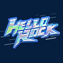 hellorock创意字体设计